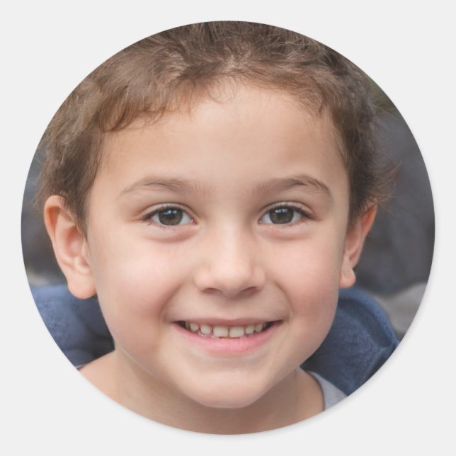 Pegatina Redonda Inspirar el cambio (Anverso)