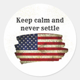 Pegatina Redonda Inspirational phrase