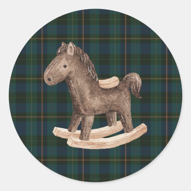 Pegatina Redonda Inspired Baby Shower (Anverso)