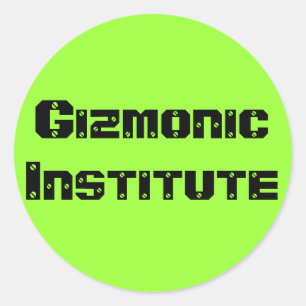 Pegatina Redonda Instituto Gizmónico