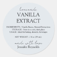Instrucciones de extracto de vainilla casero gris 