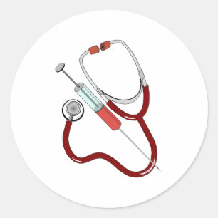 Pegatina Redonda instrumentos médicos medical instruments