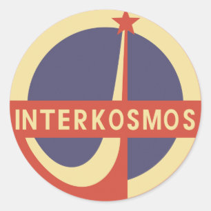Pegatina Redonda Interkosmos
