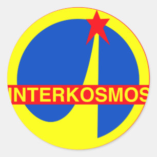 Pegatina Redonda Interkosmos