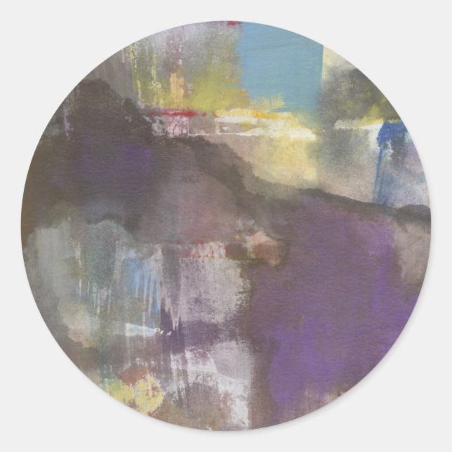 Pegatina Redonda Interludio de calma (Anverso)