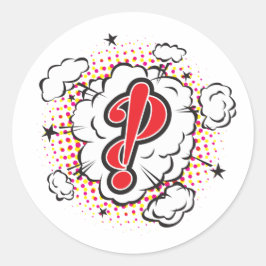 Pegatina Redonda InterroBANG