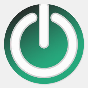 Pegatina Redonda Interruptor de encendido/apagado en espera