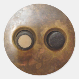 Pegatina Redonda Interruptor de la luz del botón del Victorian