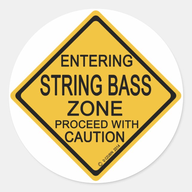 Pegatina Redonda Introducción de la zona de barras de cadenas (Anverso)