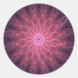 Pegatina Redonda Introducir en las profundidades