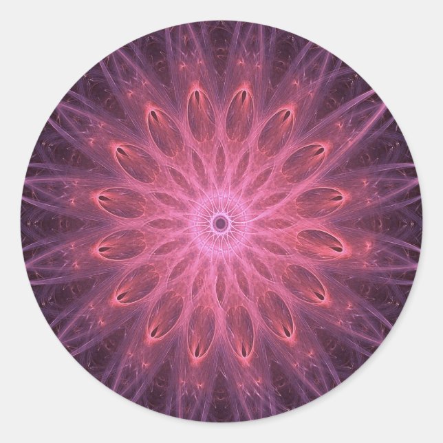 Pegatina Redonda Introducir en las profundidades (Anverso)