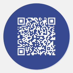 Pegatina Redonda Introducir URL de código QR generado instantáneame