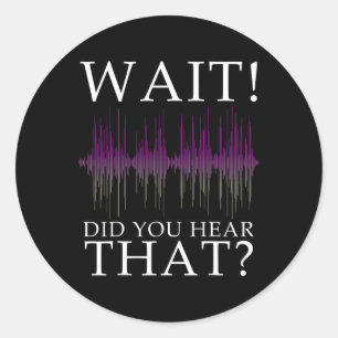 Pegatina Redonda Investigador paranormal Caza divertida de fantasma