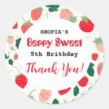 Invitación a cumpleaños de Berry Sweet