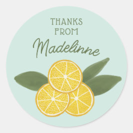 Pegatina Redonda Invitación a la Fiesta de Despedida de Soltera con