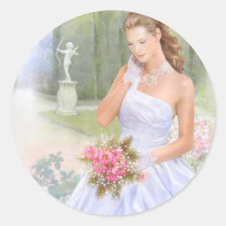 Pegatina Redonda Invitación a Quinceanera