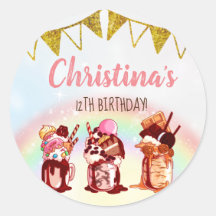 Invitación de cumpleaños de Milkshake loca