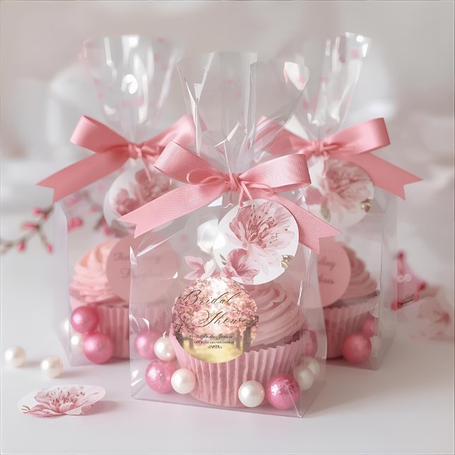 Pegatina Redonda Invitación de Despedida de Soltera Delicia de Flor (Subido por el creador)