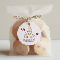 Invitación de embarazo de milagro navidades