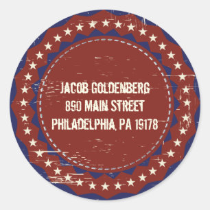 Pegatina Redonda Invitación de Mitzvah de la barra del BÉISBOL de