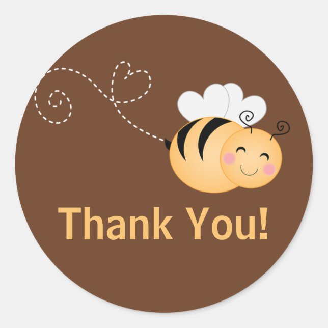 Pegatina Redonda Invitación moderna linda de Baby Shower de la (Anverso)