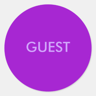 PEGATINA REDONDA INVITADO