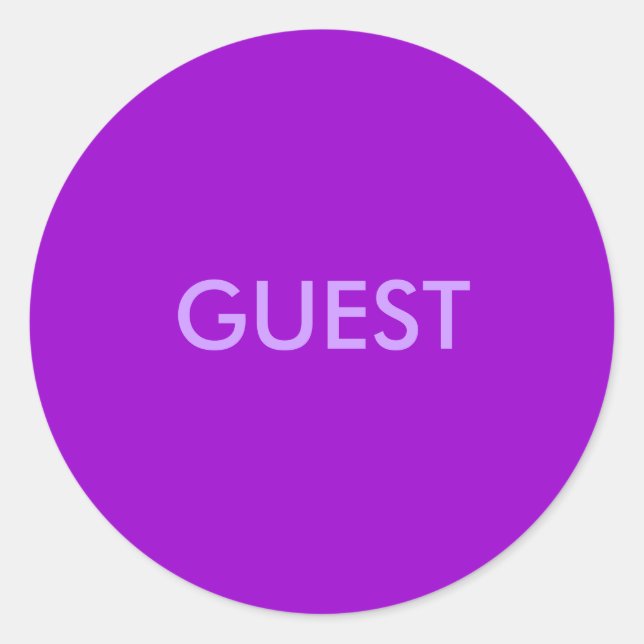 PEGATINA REDONDA INVITADO (Anverso)