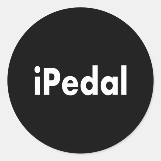 Pegatina Redonda iPedal (Anverso)