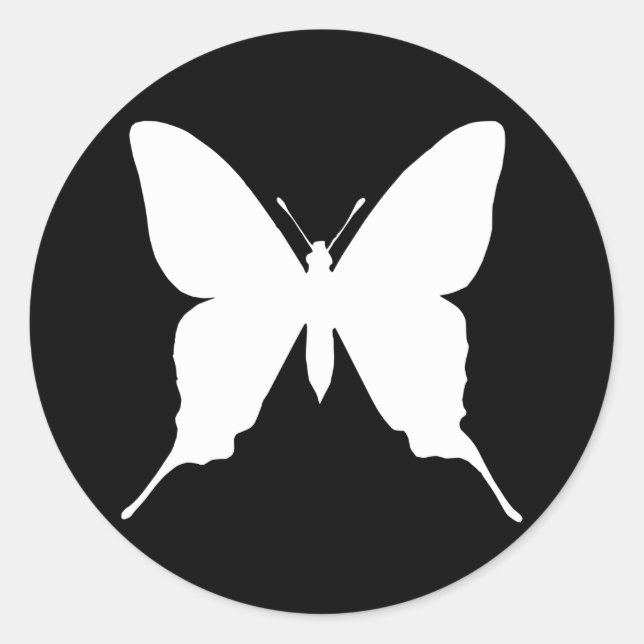 Pegatina Redonda Iphiclides podalirius (Anverso)