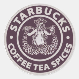 Pegatina Redonda Ir a 1971 en una carrera de Starbies