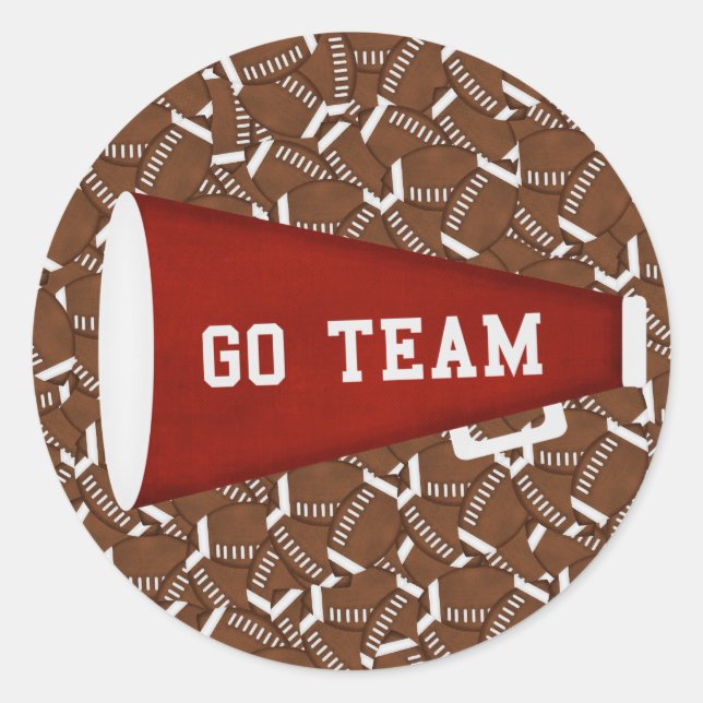 Pegatina Redonda Ir al equipo (Anverso)