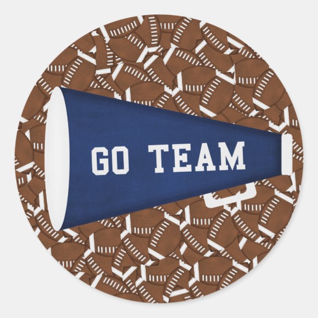 Pegatina Redonda Ir al equipo (Anverso)