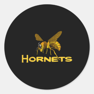 Pegatina Redonda Ir Hornets Footbyll Bysebyll Bysketbyll Cheer Danc