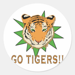 Pegatina Redonda Ir Tigres