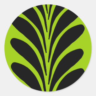 Pegatina Redonda Ir Verde