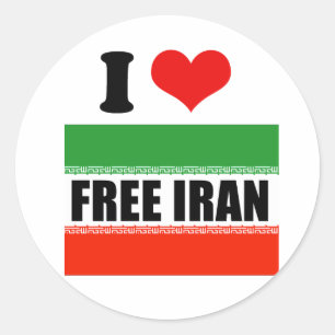 PEGATINA REDONDA IRÁN LIBRE