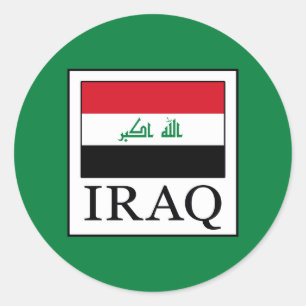 Pegatina Redonda Iraq