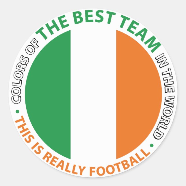 Pegatina Redonda Ireland Irlanda Art Shield (Anverso)