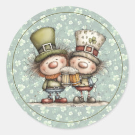 Pegatina Redonda Irish‑Inspired St. Patrick’s Day Envelope Seal