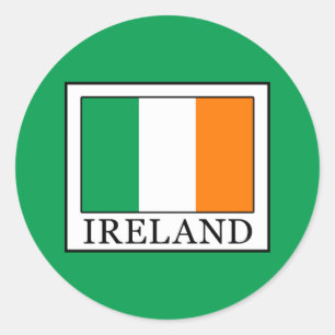 Pegatina Redonda Irlanda