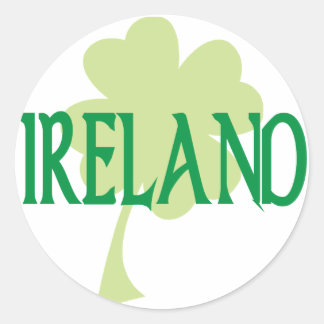 Pegatina Redonda Irlanda