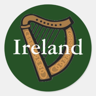 Pegatina Redonda Irlanda