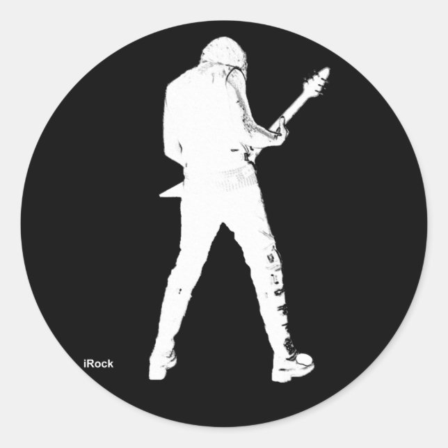 Pegatina Redonda irock (Anverso)