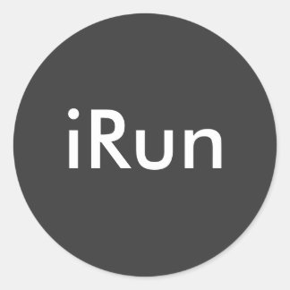 Pegatina Redonda iRun