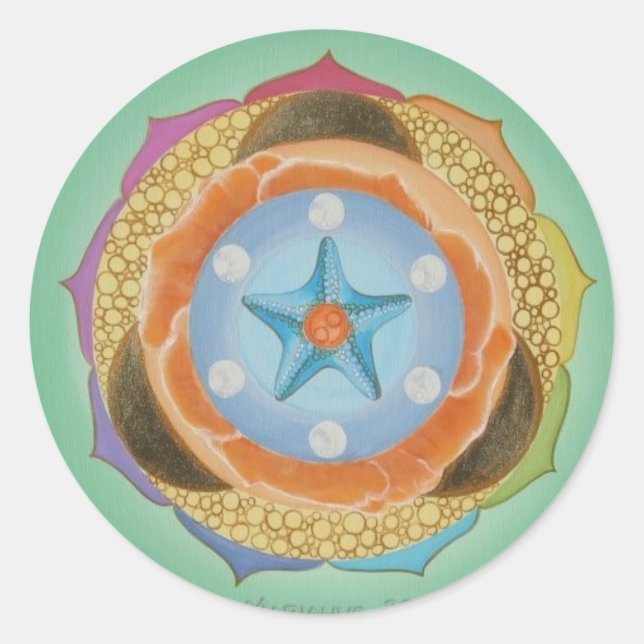 Pegatina Redonda Isa (Anverso)