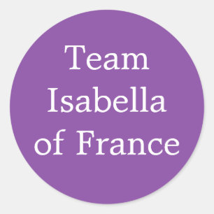 Pegatina Redonda Isabel de Francia Reina de Inglaterra