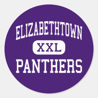 Pegatina Redonda Isabelettown - Panthers - High - Elizabeth Town