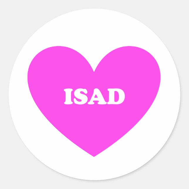 Pegatina Redonda Isad (Anverso)