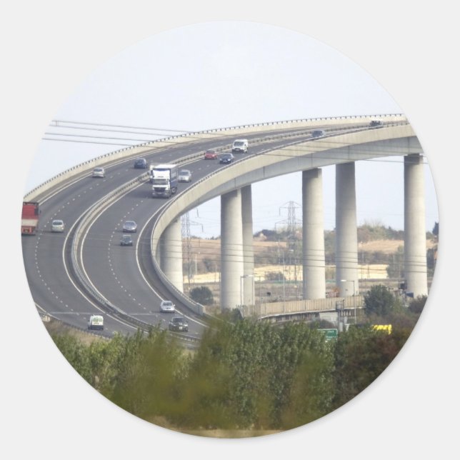 Pegatina Redonda Isla de Sheppey (Anverso)