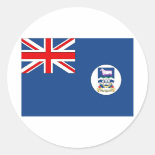 Pegatina Redonda Islas Malvinas